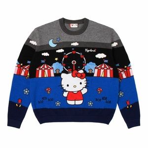 HELLO KITTY CARNIVAL KNIT SWEATER (NIGHT TIME)